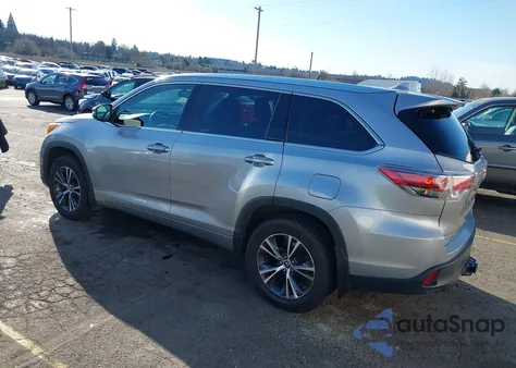 2016 Toyota Highlander Xle V6 from USA, damaged, VIN 5TDJKRFHXGS313712